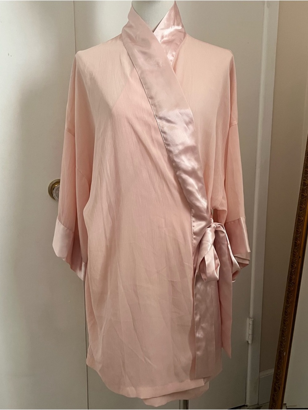 Victoria secret pink wrap robe